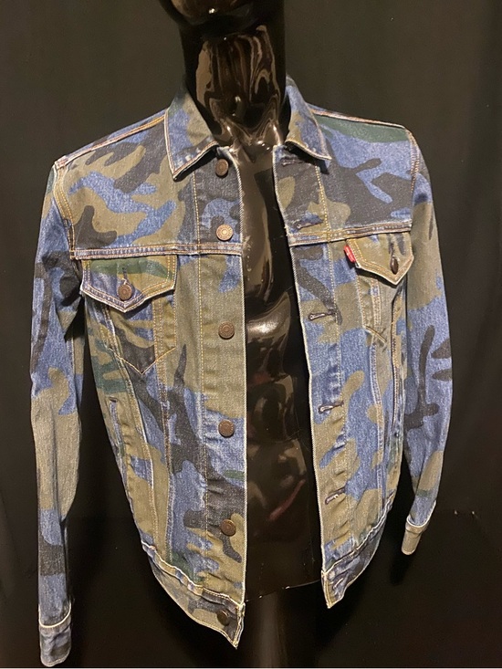 Levi's Other - Levi's Blue and Green Camo Denim Jacket  Special Edition Only worn once
